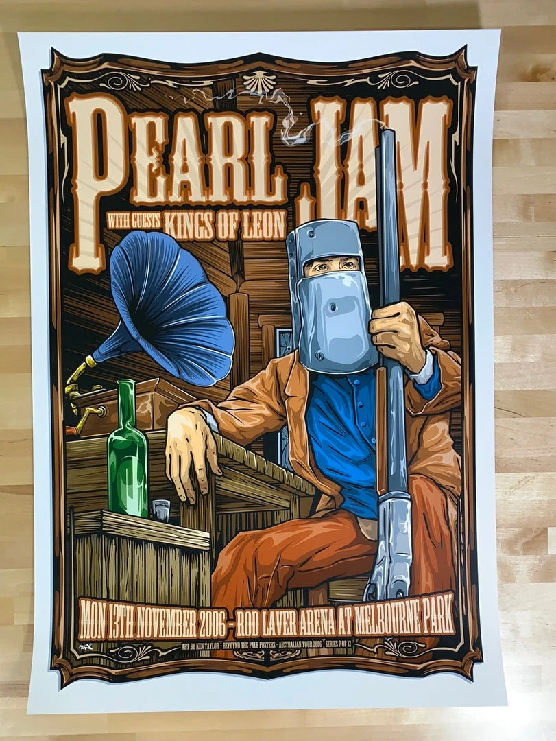 Pearl Jam - 2006 Ken Taylor Poster Melbourne, AUS