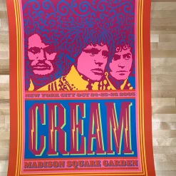 Eric Clapton Cream - 2005 John Van Hamersveld Poster New York AE 19x27.5 Gig Posters