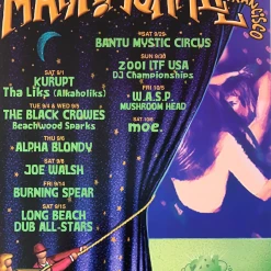 The Artworks Gig Posters MHP 128 September - 2001 Poster Maritime Hall San Fran 1st