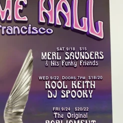 Greg Coiner Gig Posters MHP 75 Merl Saunders - 1999 Poster Maritime Hall San Fran 1st