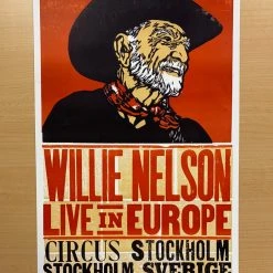 Gig Posters Willie Nelson - 2010 Hatch Show Print 6/14 Poster Stockholm, Sverige