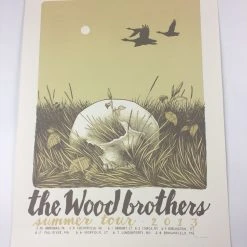 Gig Posters The Wood Brothers - 2013 Justin Santora Poster The Wood Brothers Summer Tour