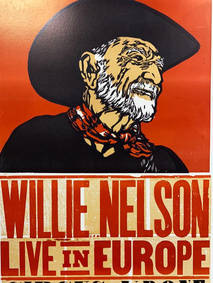 Gig Posters Willie Nelson - 2010 Hatch Show Print 6/21 Poster Munchen, Deutschland