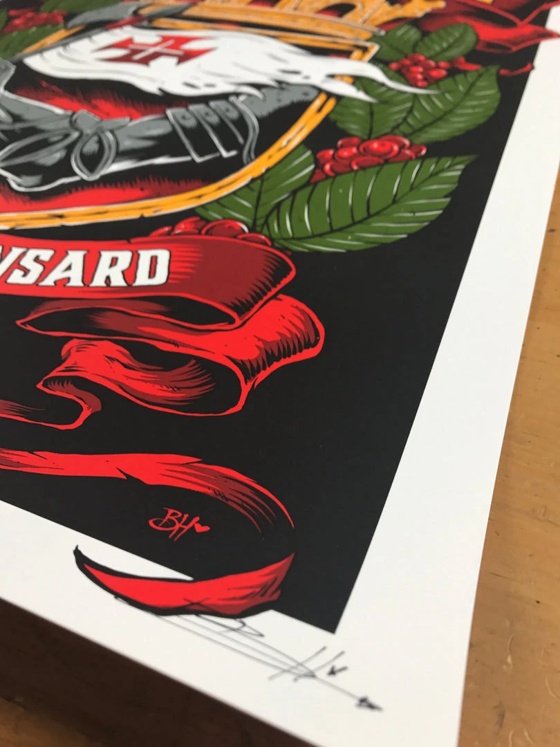 Gig Posters Eddie Vedder - 2014 Brandon Heart Poster Sao Paulo, Brazil Citibank Hall S/N