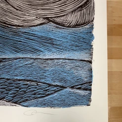 Ash - 2009 Dan Grzeca Poster Art Print Blue/Silver