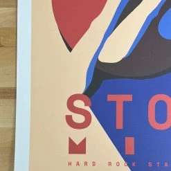 Sold Out Posters Rolling Stones - 2019 Poster No Filter Tour Miami, FL Charlie Watts