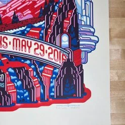 My Morning Jacket - 2016 Guy Burwell Poster Red Rocks Morrison, CO 5/29 Colorado