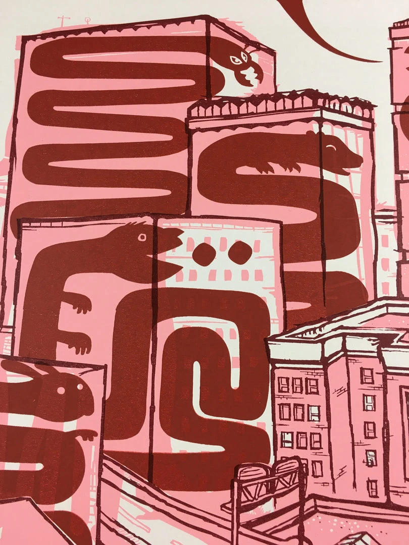 Gig Posters Vandermark 5 - 2004 Little Friends Of Printmaking Poster Madison, WI The North S