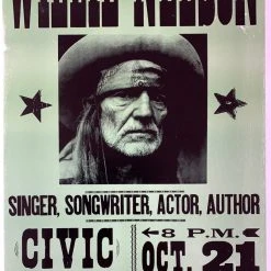 Gig Posters Willie Nelson - 2005 Hatch Show Print 10/21 Poster Muskogee, OK