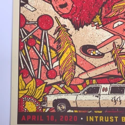 Gregg Gordon Gig Posters Foo Fighters - 2020 Gigart Poster Wichita, KS Intrust Bank Arena 1st