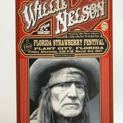 Gig Posters Willie Nelson - 2017 Mattole River Studios Poster Plant City, FL