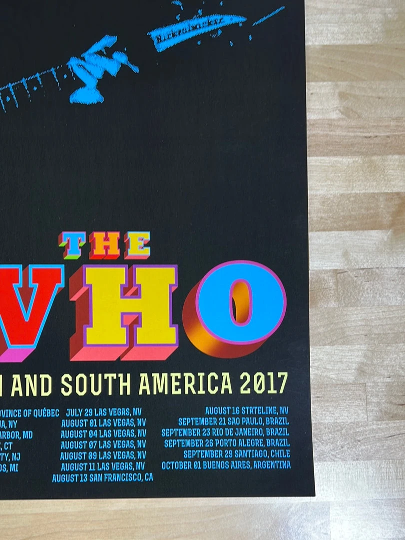 Sold Out Posters The Who - 2017 Poster North & South America Tour Litho Print