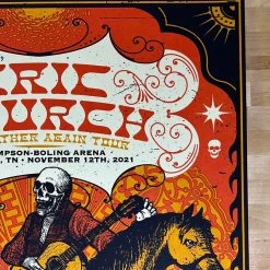 Gig Posters Eric Church - 2021 Status Serigraph Poster Knoxville, TN