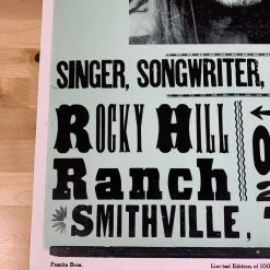 Willie Nelson - 2005 Franks Brothers Poster Smithville, Texas