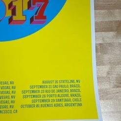 Sold Out Posters Gig Posters The Who - 2017 Poster North & South America Tour Screen Print