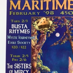 Kevin Haapala MHP 43 February - 1998 Poster Maritime Hall San Fran 1st Gig Posters