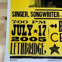 Gig Posters Willie Nelson - 2005 Franks Brothers Poster Lethbridge, Alberta