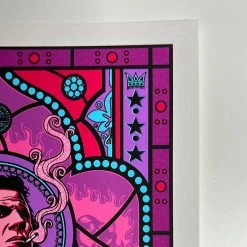 Queens Of The Stone Age The Night Porter - 2013 Justin Hampton Poster Handbill Mark Lanegan Signed