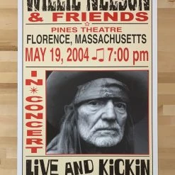Gig Posters Willie Nelson - 2004 Franks Brothers 5/19 Poster Florence, MA