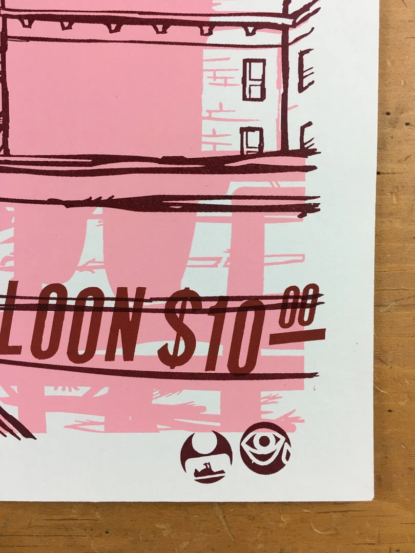 Gig Posters Vandermark 5 - 2004 Little Friends Of Printmaking Poster Madison, WI The North S