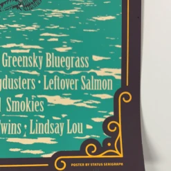 Strings And Sol - 2018 Status Serigraph Poster Puerto Morelos, MX Gig Posters