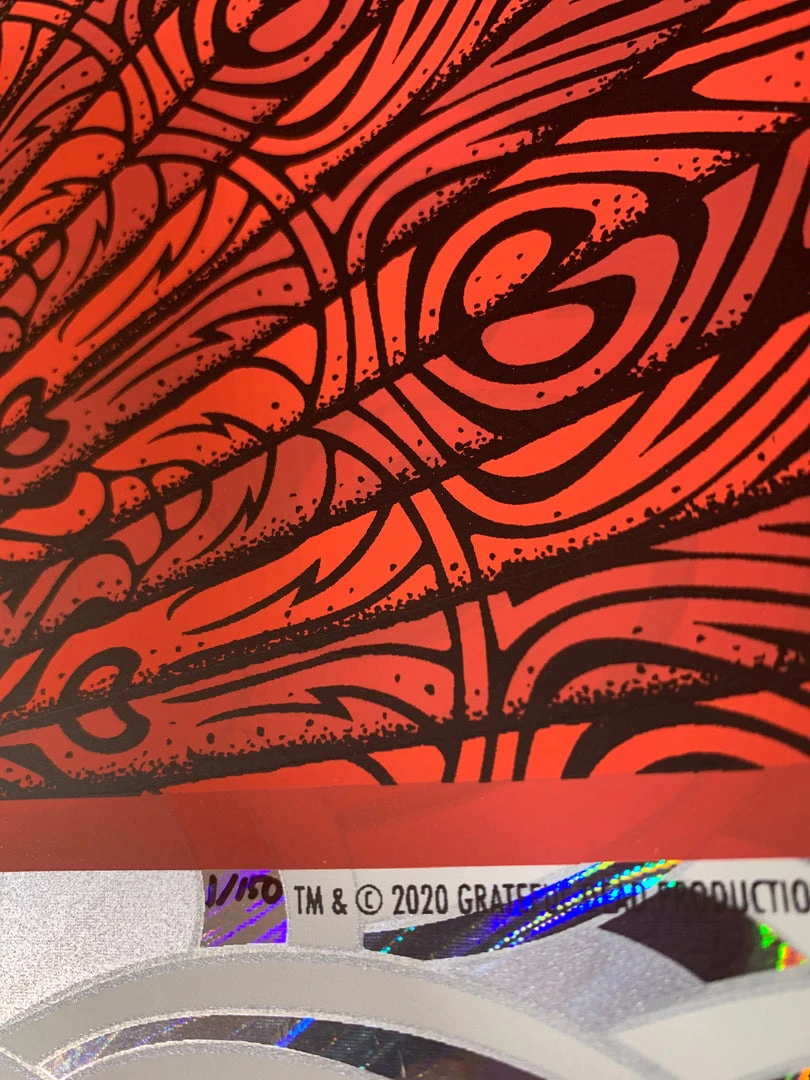 Grateful Dead - 2020 Todd Slater Poster Lava Foil Edition #1/150