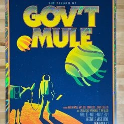 Gov't Mule - 2021 Mike Tallman Poster New Haven, CT FOIL