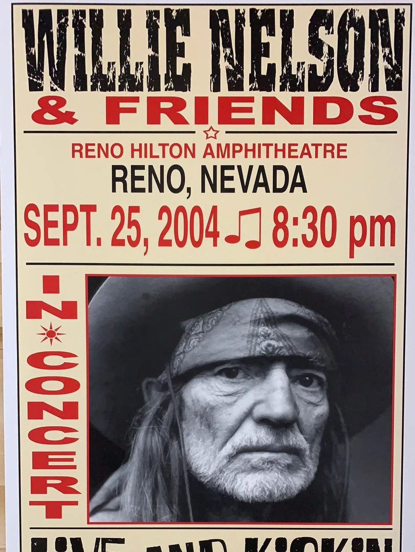 Gig Posters Willie Nelson - 2004 Franks Brothers 9/25 Poster Reno, NV