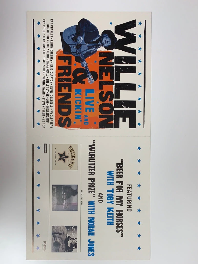 Sold Out Posters Willie Nelson - 2003 Original Vinyl Poster Insert 24x12 Record Art