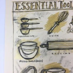 Essential Tools In Baking - 2012 Dan Grzeca Poster Art Print Art Prints
