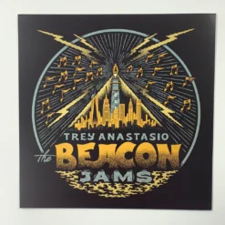 Sold Out Posters Trey Anastasio - 2020 Your Cinema Poster New York, NY The Beacon Jams Gold And Blue Gig Posters