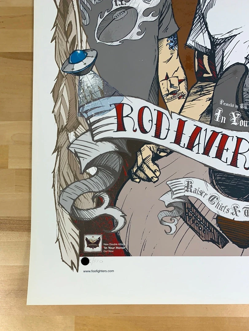 Foo Fighters - 2005 Rhys Cooper Poster Melbourne, AUS Gig Posters