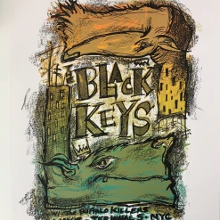 The Black Keys - 2008 Dan Grzeca Poster New York, NYC Terminal 5 Gig Posters