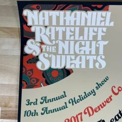 Sold Out Posters Colorado Nathaniel Rateliff & The Night Sweats - 2017 Poster Denver, CO 12/16