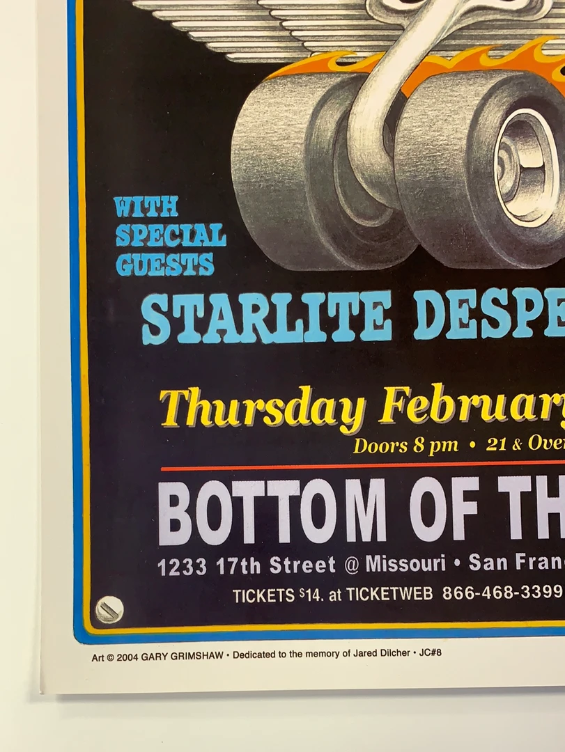 Detroit Cobras - 2004 Gary Grimshaw Poster San Francisco, CA Gig Posters