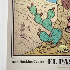 Metallica - 2019 Tyler Skaggs Poster El Paso, TX Don Haskins Center Gig Posters