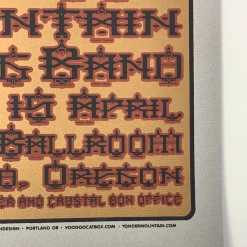 Gig Posters Yonder Mountain String Band - 2007 Gary Houston Poster Portland, OR Crystal Ballroom