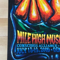 Mile High Music Festival - 2009 Jeff Wood Poster Commerce City, CO
