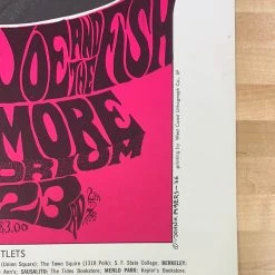 Yardbirds - 1966 John H Myers Poster San Francisco, CA The Fillmore 2nd