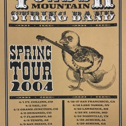 Gig Posters Yonder Mountain String Band - 2009 Jaime Cervantes Poster Spring Tour