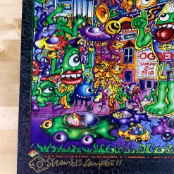 Colorado Leftover Salmon & Friends - 2009 Scramble Campbell Rizzi Poster Denver, CO Ogden Theatre
