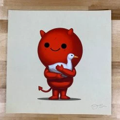 Art Prints Lucy - 2020 Mike Mitchell Poster Print Mikeland Devil Duck 1st