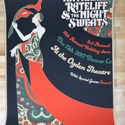 Sold Out Posters Nathaniel Rateliff & The Night Sweats - 2017 Poster Denver, CO 12/15 Colorado