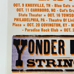 Yonder Mountain String Band - 2002 Hatch Show Print Poster Fall Tour