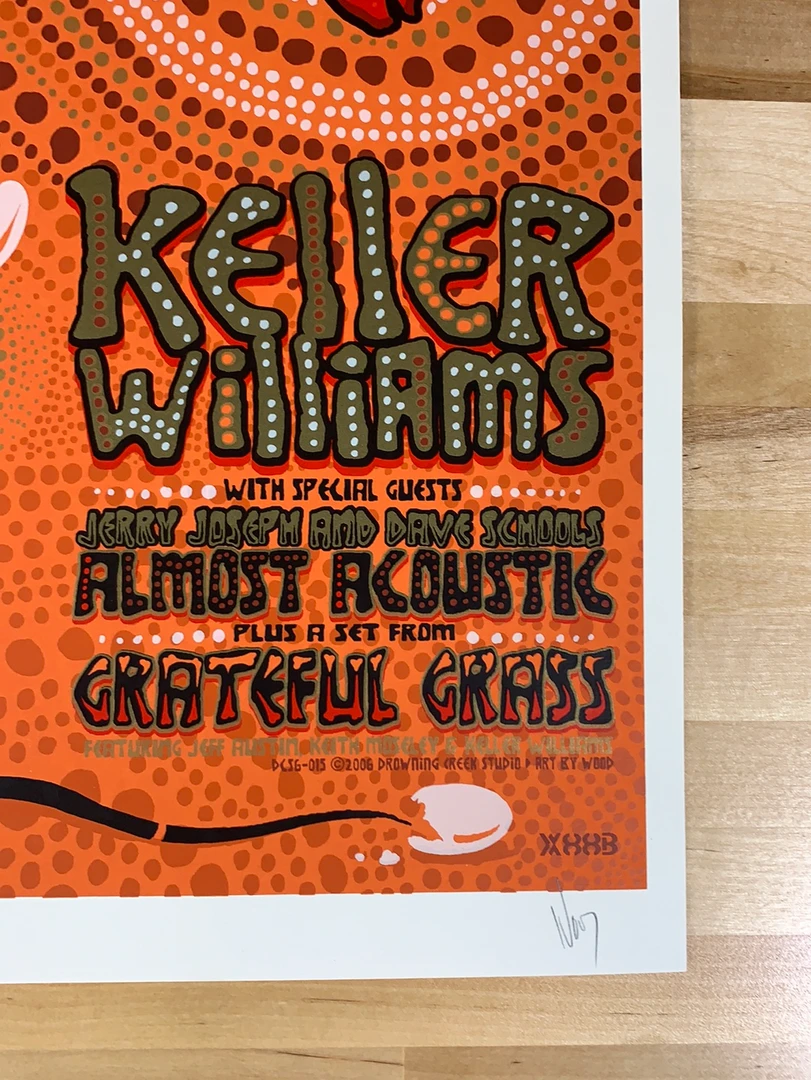 Colorado Keller Williams - 2006 Jeff Wood Poster Denver, CO The Fillmore
