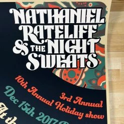 Sold Out Posters Nathaniel Rateliff & The Night Sweats - 2017 Poster Denver, CO 12/15 Colorado