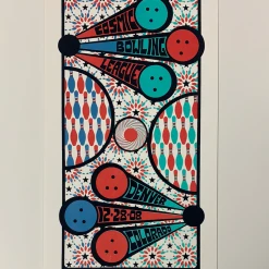 Colorado Cosmic Bowling League Yonder Mountain String Band - 2008 Tripp Poster Denver, CO