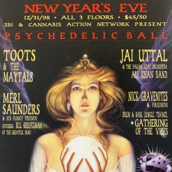 The Artworks MHP 55 New Year's Eve - 1998 Poster Maritime Hall San Fran 1st Gig Posters