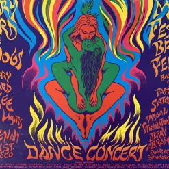 FD/ID 09 Zachary Richard - 1996 Mark Henson Poster Maritime Hall San Fran 1st Gig Posters