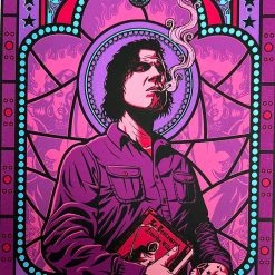 Queens Of The Stone Age The Night Porter - 2013 Justin Hampton Poster Handbill Mark Lanegan Signed